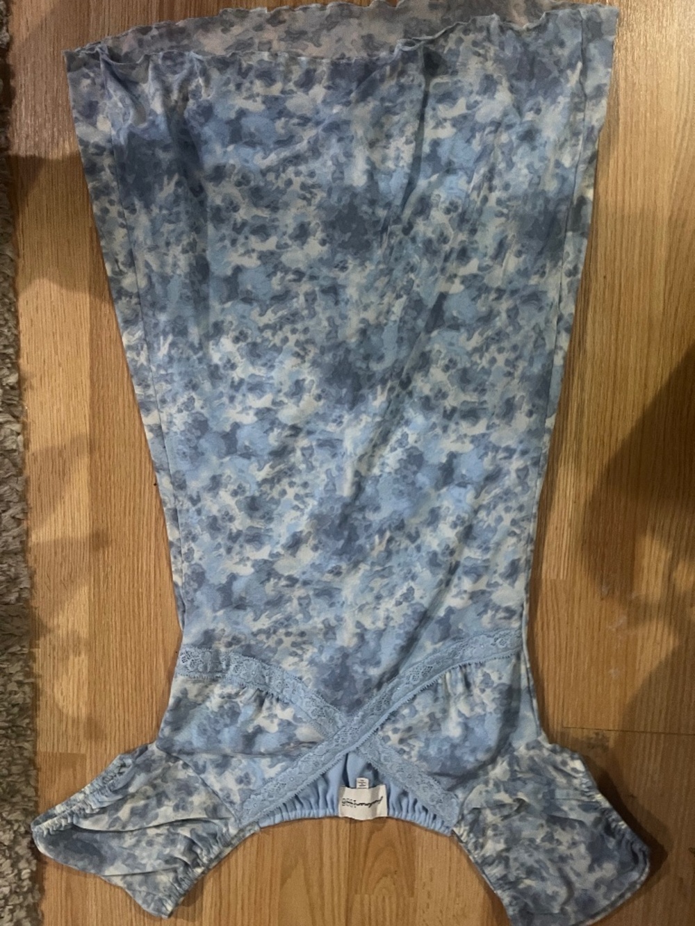 Blue floral dress